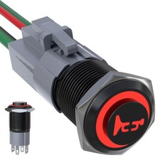 EBILNVKE 16MM Horn Button 12V 20A Momentary Push Button Switch, IP65