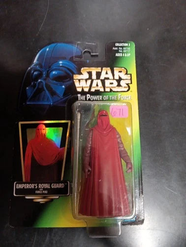 Kenner Star Wars Power Of The Force Green Card Hologram EmperorS Royal Guard...