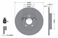 2X Pagid Bremsscheibe Voll Ø300Mm FüR Audi A4 Avant 8K5 B8 A6 4G5 C7 4GD