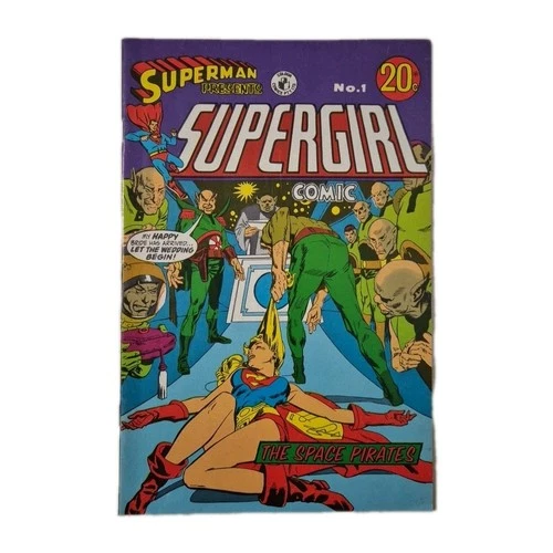 Superman Presents Supergirl Comic No.1 "The Space Pirates" Vintage Comic Book