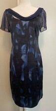 Elie Tahari Silk Blue Dress Size 10
