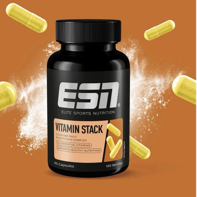  6x ESN Multivitamin-Komplex je 120 Kapseln für Fitness und Wohlbefinden Unisex