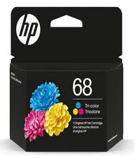 HP 68 Tri-Color Ink Cartridge Works Envy 6100e, 6500e Series 7FP20TN EXP 11/26