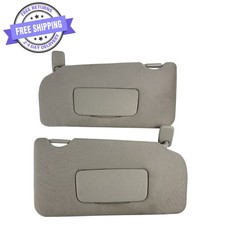 2007-2012 Nissan Altima Sun Visor Set Driver Passenger Side Pair Grey Gray Oem