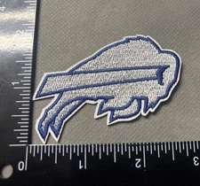 SILVER COLD FRONT WHITE OUT BUFFALO BILLS IRON ON EMBROIDERED PATCH