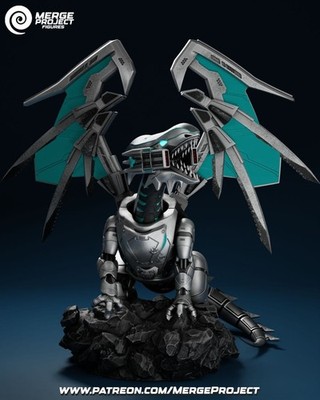 Mecha Blue Eyes by Merge Project FAN ART 1:12 Statue Resin 3D Printed DIY Kit