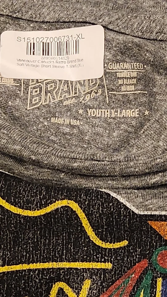 Youth Chicago Blackhawks Original Retro Brand Gray T-Shirt Sz XL - Image 2 of 4