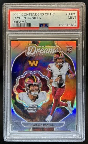 2024 Panini Contenders Optic Jayden Daniels Dreams RC #D-JDS Commanders PSA 9