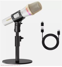TONOR Dynamic Microphone PC, RGB Podcast Recording Live Streaming Singing Studio