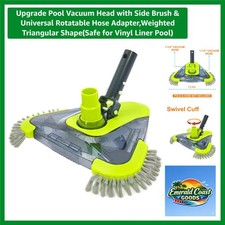 Safe Effective Weighted Pool Vacuum Head with Universal Rotatable Hose Adapter