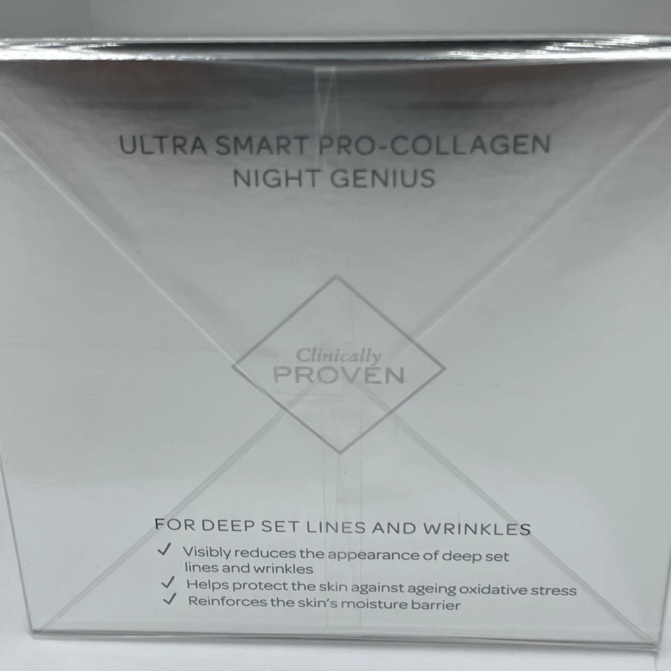 Elemis Ultra Smart Pro-Collagen Night Genius 50 ml 1,6 fl. oz.  Exp. 2028 SELLADO Foto 3 de 4