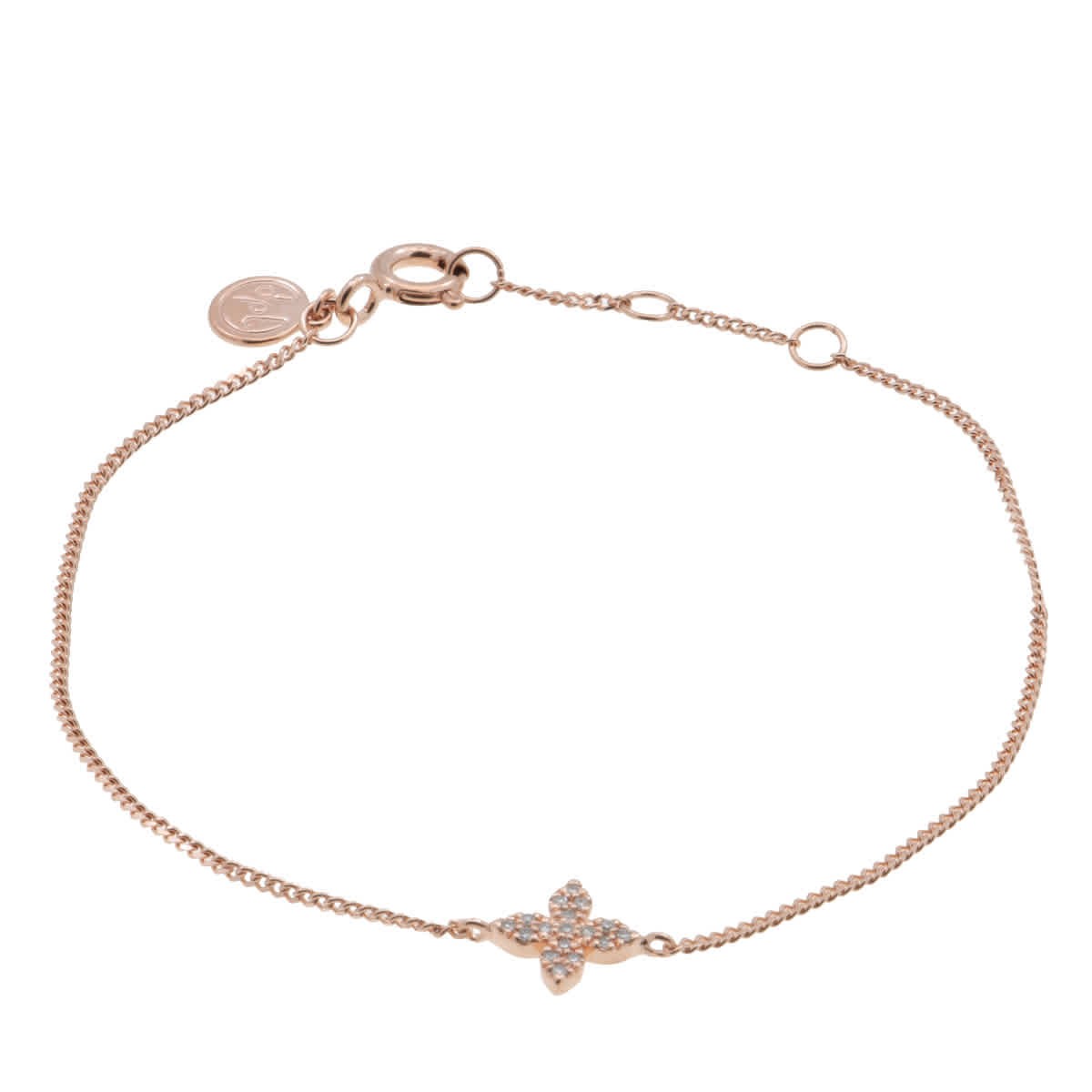 Браслет в виде маленького цветка из розового золота Diamanti Per Tutti