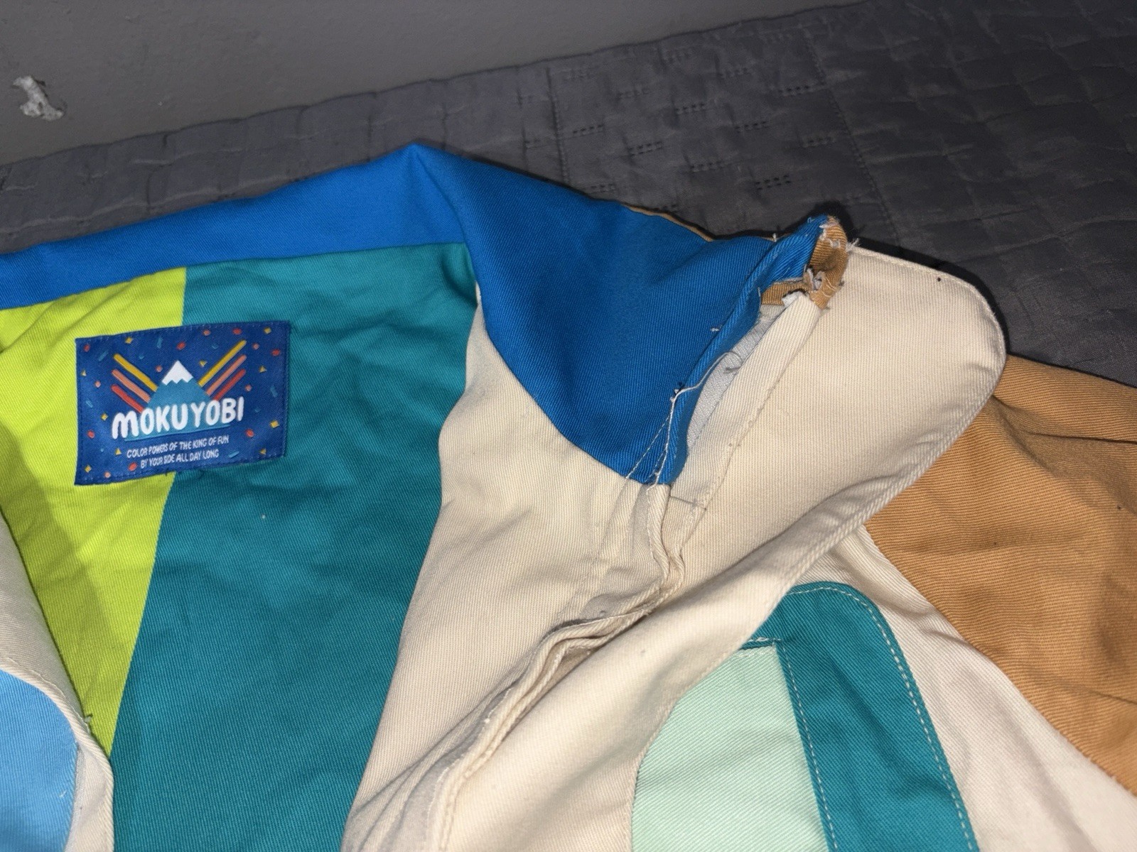 Mokuyobi Colorblock Patchwork Jacket Multicolor - image 5