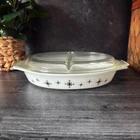 Vintage Pyrex Divided Casserole Dish – Atomic Starburst (1959–1960)