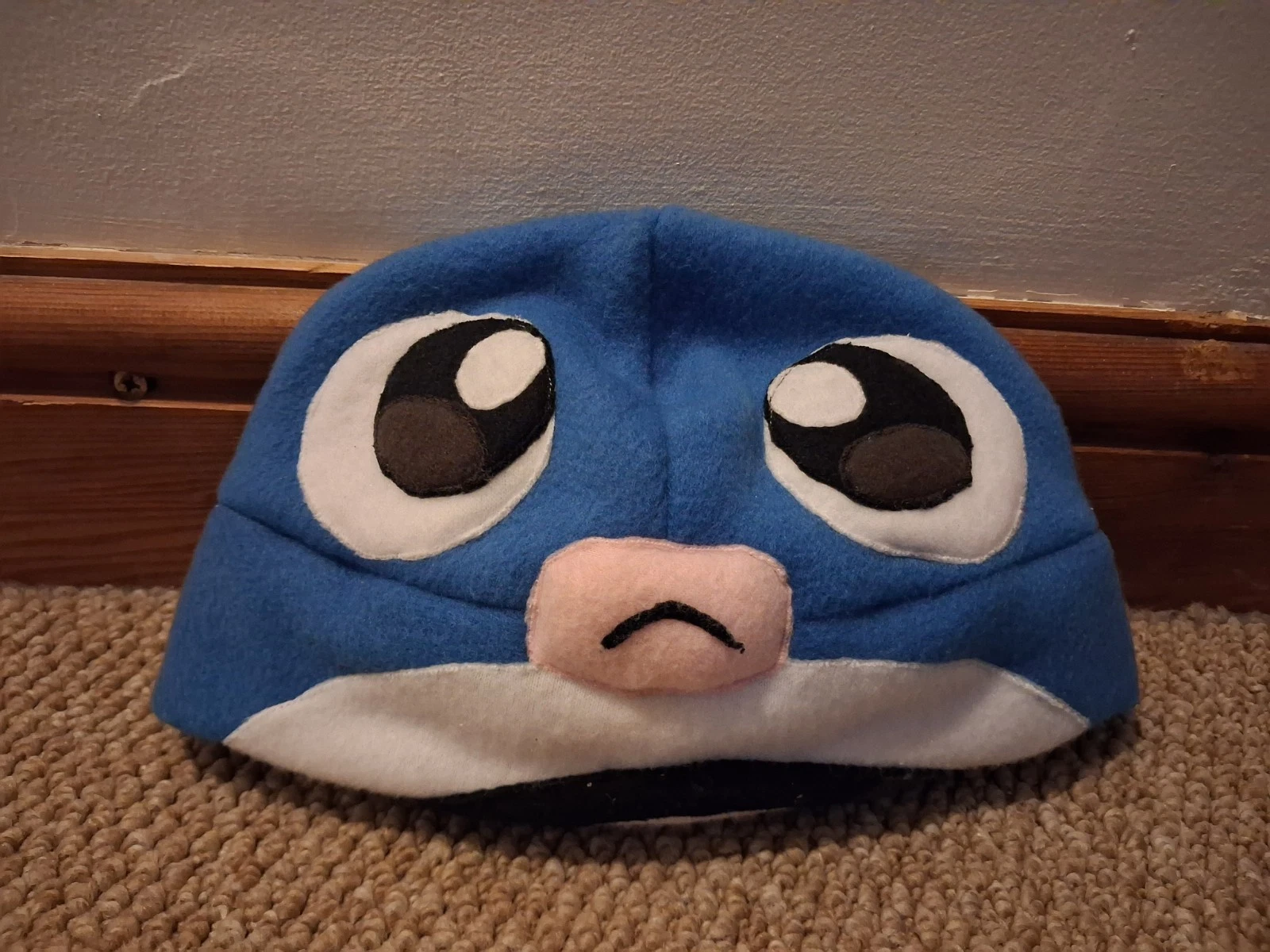 Pokemon Poliwag Fleece Beanie Hat - 59cm VGC