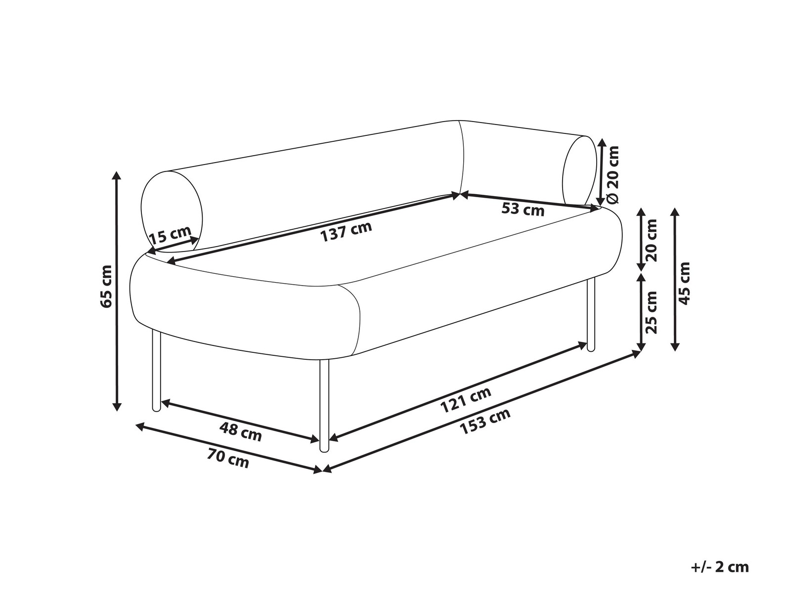 Chaise longue in velluto con bracciolo destro foto 3