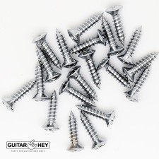  20 Gotoh Pickguard Screws for Fender Bass/Guitar 4 x 1/2" CHROME GS-0001-010