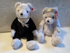 2 Ty Beanie Babies Bears “Bride” & “Groom” With Tags