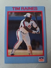 1990 Starline Long John Silver Baseball # 21 Tim Raines HOF. F16