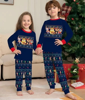 Matching Family Christmas Deer Pijamas Xmas Pjs Women Men Plaid Clothes Holiday