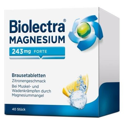 3x BIOLECTRA Magnesium 243 mg forte Zitrone Br.-Tabl. 40 ST PZN 6716366