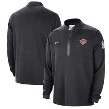 New York Knicks Nike Black Authentic Performance Half-Zip Jacket Size Large NWT