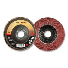Cubitron II? Flap Disc 967A, 4-1/2 in dia, 40 Grit, 7/8 in Arbor, 13,300 RPM,