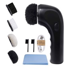 Electric Shoe Shine Kit - Portable Polisher Brush for Leather Care