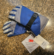 3M Thinsulate Gloves Kids Size 4-7Y Insulation Isolant Black Blue Snow Gloves