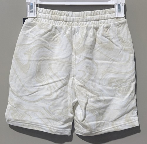 Art Class Boys' Small 6/7 Cream & Beige Marble Design Soft Terry Cloth Shorts - Picture 3 of 6