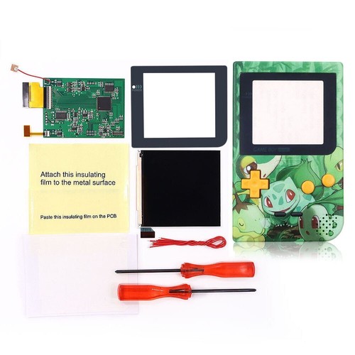 Game Boy Pocket Retro Pixel Backlight IPS Q5 Screen Kit+ UV Customize Shell - Picture 11 of 19
