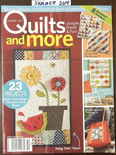 YOU PICK - QUILTS AND MORE MAGAZINE from B H & G, 2006-2020, $2.99-$5.99 - Picture 120 of 347