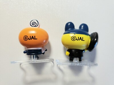 Tamagotchi Figures Mametchi and Memetchi Set NEW Bandai JAL collab