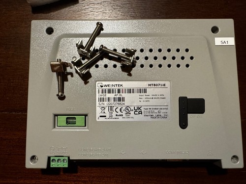 Pannello Operatore Touch HMI Weintek MT8071IE - 7'' - ETHERNET - Foto 4 di 6
