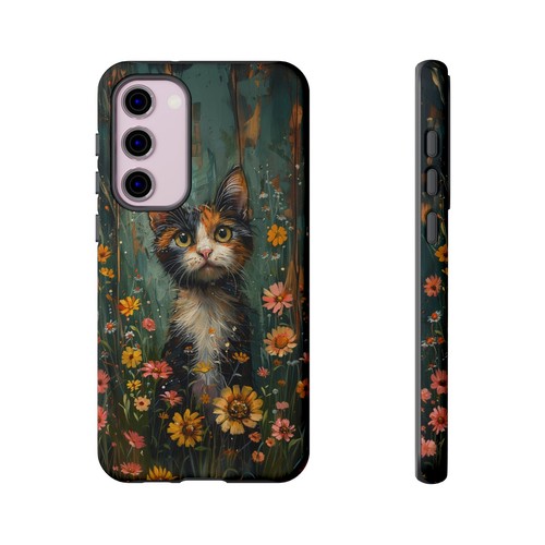 Calico Cat Pastel Floral Phone Case for iPhone, Samsung Galaxy, Pixel - 第 128/191 張圖片