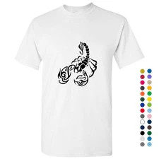 Scorpio Scorpion Zodiac Horoscope Black Star Sign Men T Shirt Tee Top S - 5XL