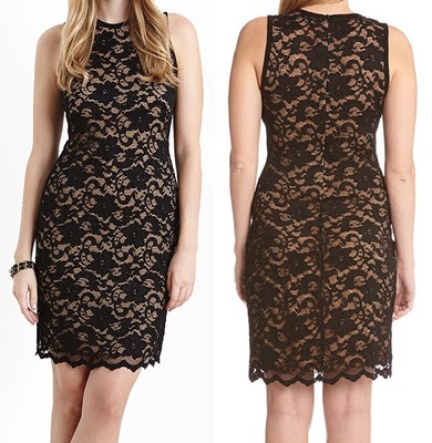 karen kane scalloped lace cocktail dress Karen Kane Scalloped Stretch Lace Dress