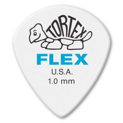 Dunlop 466P1.0 Tortex Flex Jazz III XL Electric Guitar Picks, 1.0mm, 12-Pack