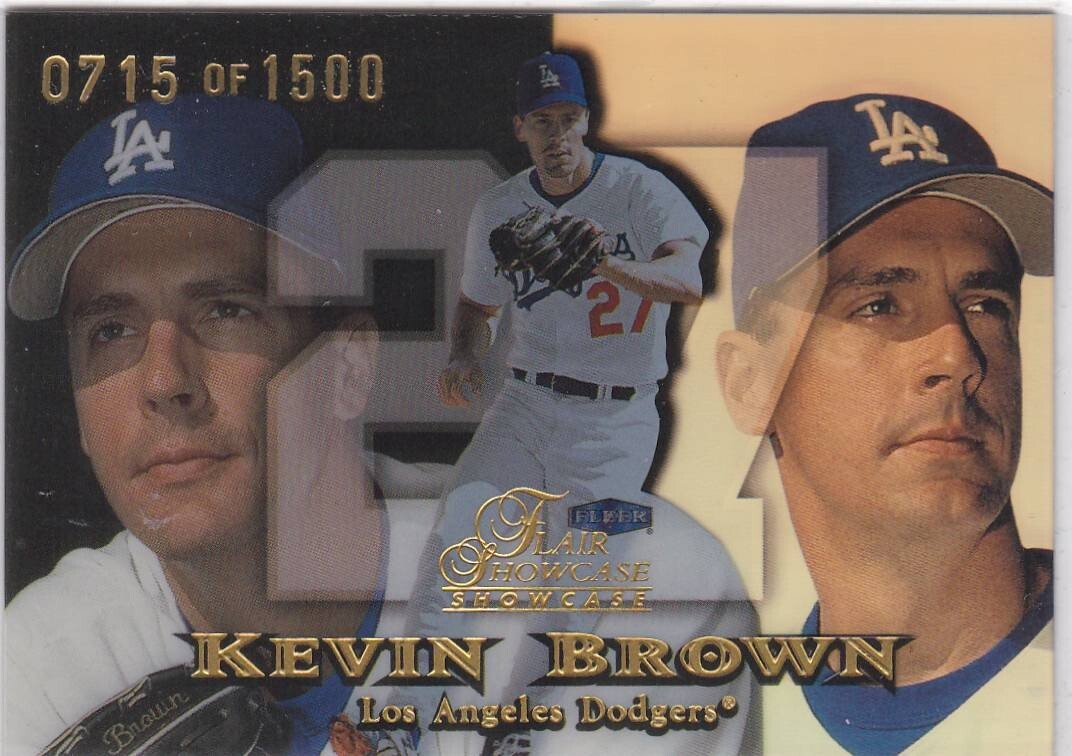 Vetrina Flair 1999 fila 1 posto 15 Kevin Brown Dodgers 1500 spedizione gratuita!