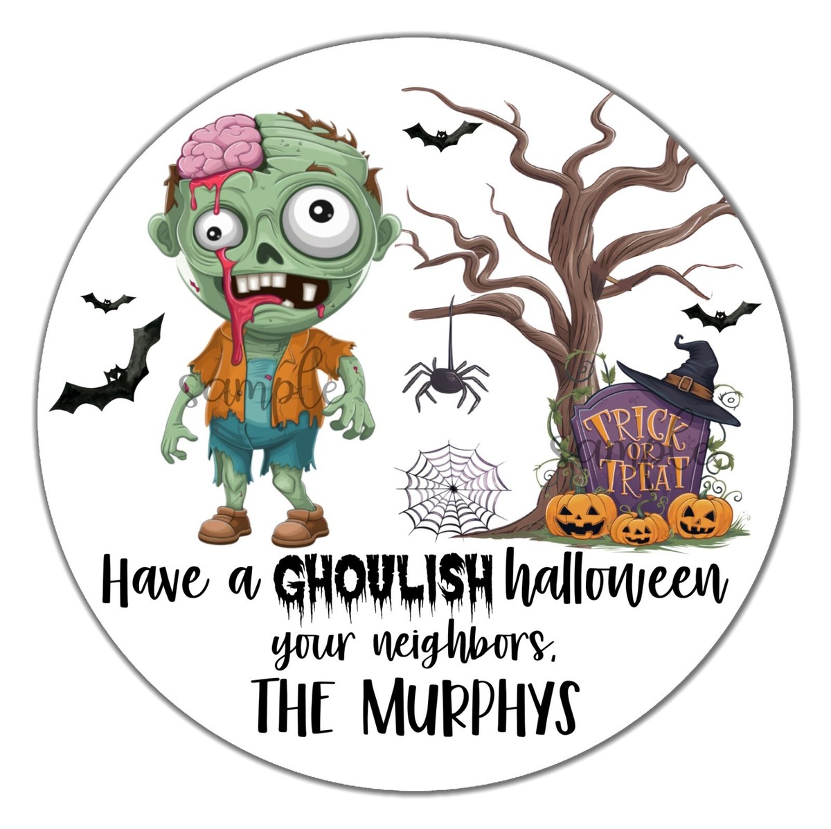 Zombie Halloween Labels Spooky Halloween Drink Labels Mixed Set!