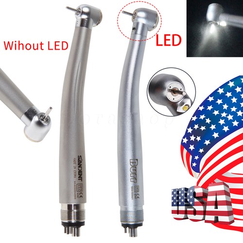 Dental Optic-LED E-generator High Speed Turbine Handpiece /NO-LED Push 4 Hole - Picture 3 of 29
