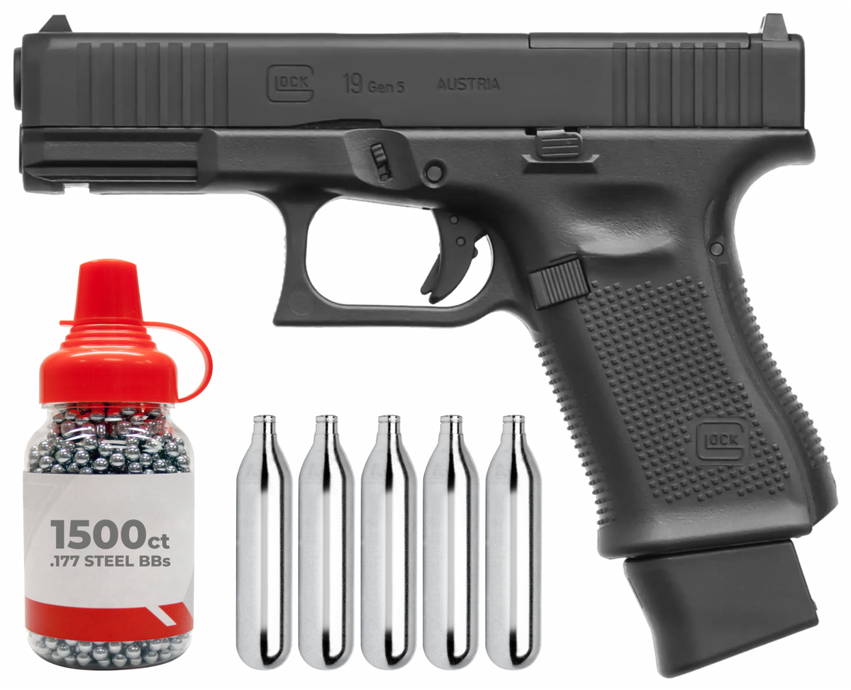 Umarex GLOCK 19 Gen 5 MOS .177 Cal Blowback CO2 Air Pistol 2255230
