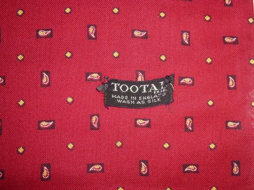 Vintage TOOTAL Scarf Cravat Mens Dapper Scooter Indie Mod Goodwood Ascot Races - Picture 3 of 9