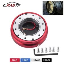 Universal 6 Hole Steering Wheel Quick Release Hub Racing Adapter Snap Off Bolt 