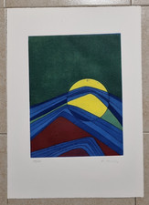 Roberto Crippa acquaforte "Sole I" 1972 Graphis Arte Livorno