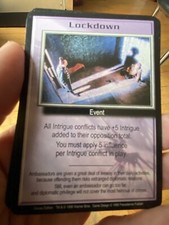 LOCKDOWN DELUXE EDITION 1998 BABYLON 5 CCG COLLECTORS CARD NEAR MINT UNPLAYED PR