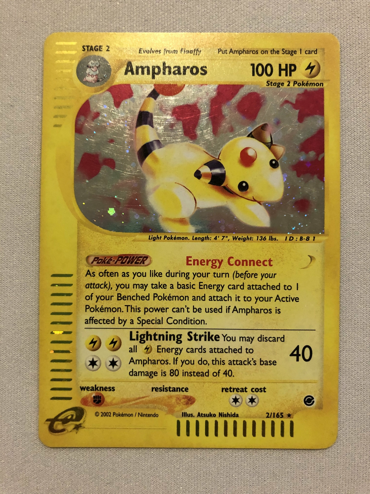 Ampharos 2/165 Holo Reverse Holo Expedition Pokemon Card Near Mint eBay