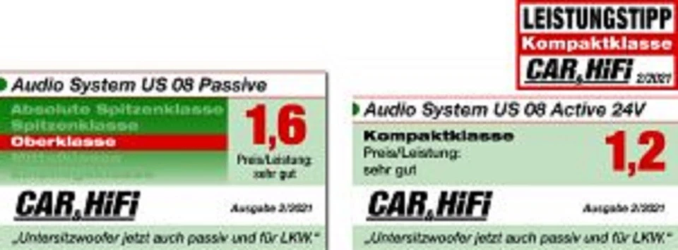 Audio System US08 ACTIVE 24V UNDERSEAT WOOFER Underseat Subwoofer 24 Volt LKW - Bild 4 von 4