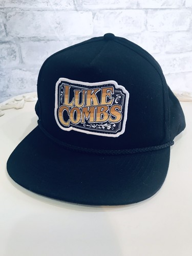 Luke Combs Hat Black Snapback NEW 