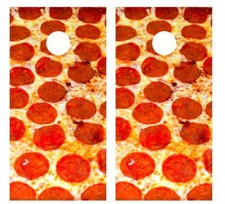 Pepperoni Pizza Cornhole Board Wraps 2267
